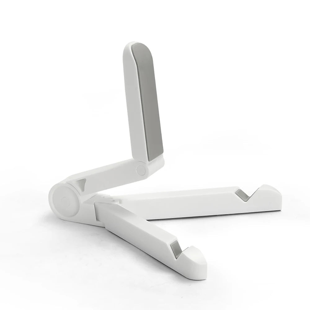 Suporte Dobrável para Tablet e Telemóvel - Compatível com iPad, Samsung e Xiaomi Suporte Dobrável para Tablet e Telemóvel - Compatível com iPad, Samsung e Xiaomi